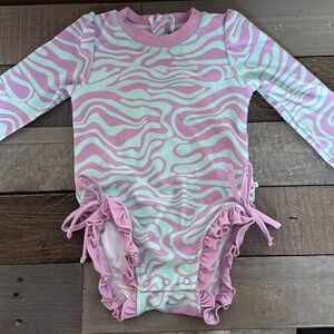 LONG SLEEVE RASH GUARD WITH RUFFLE BOTTOM | BEST SELLERS